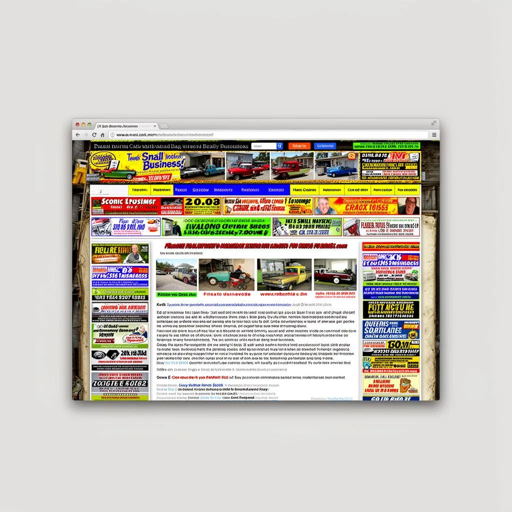 Website before redesign